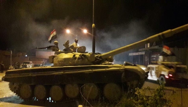 Irak ordusu Kerkük'e operasyon başlattı...