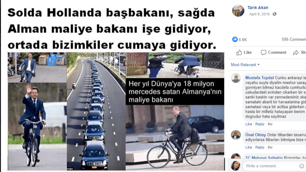 Batı'yı örnek verip karaladılar, o görsel Hollanda'dan çıktı!
