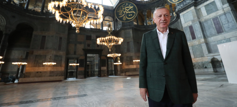 Cumhurbaşkanı Erdoğan Ayasofya Camii'nde!