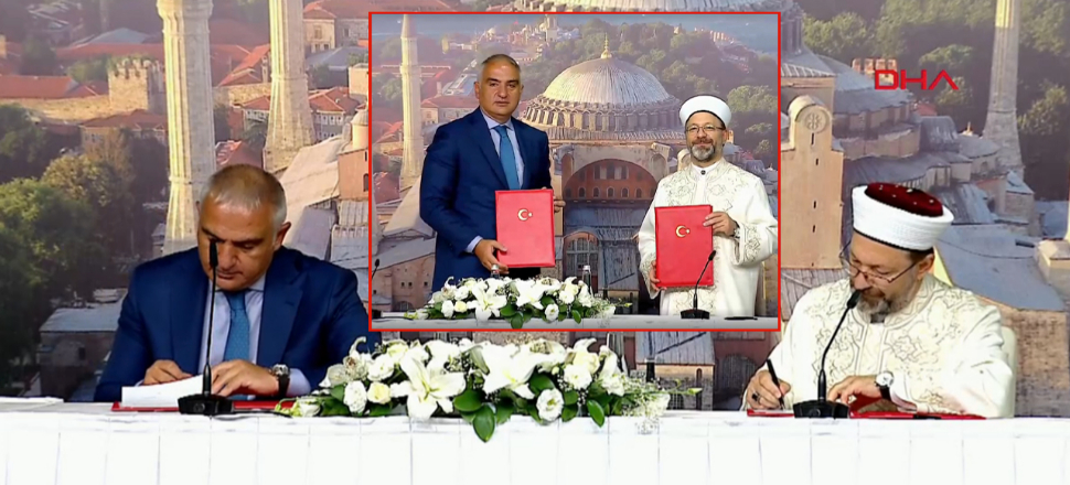 Ayasofya için protokol imzalandı