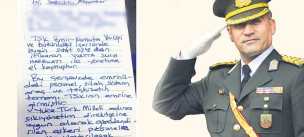 Darbe girişiminin öne çekildiğinin belgesi