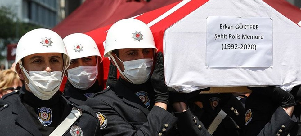 Şehit polis dualarla uğurlandı