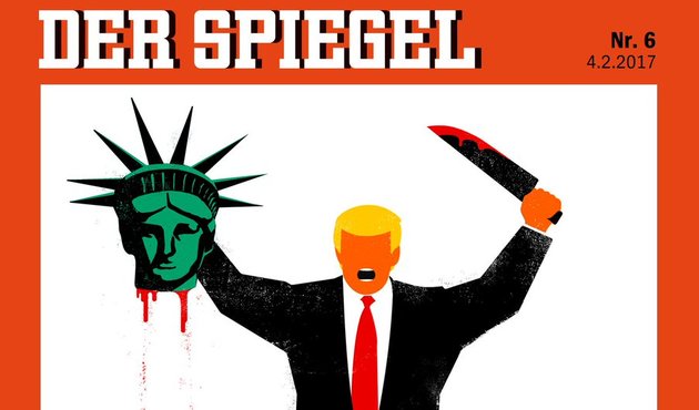 Ünlü Alman dergisi Der Spiegel'den şok eden Trump kapağı!