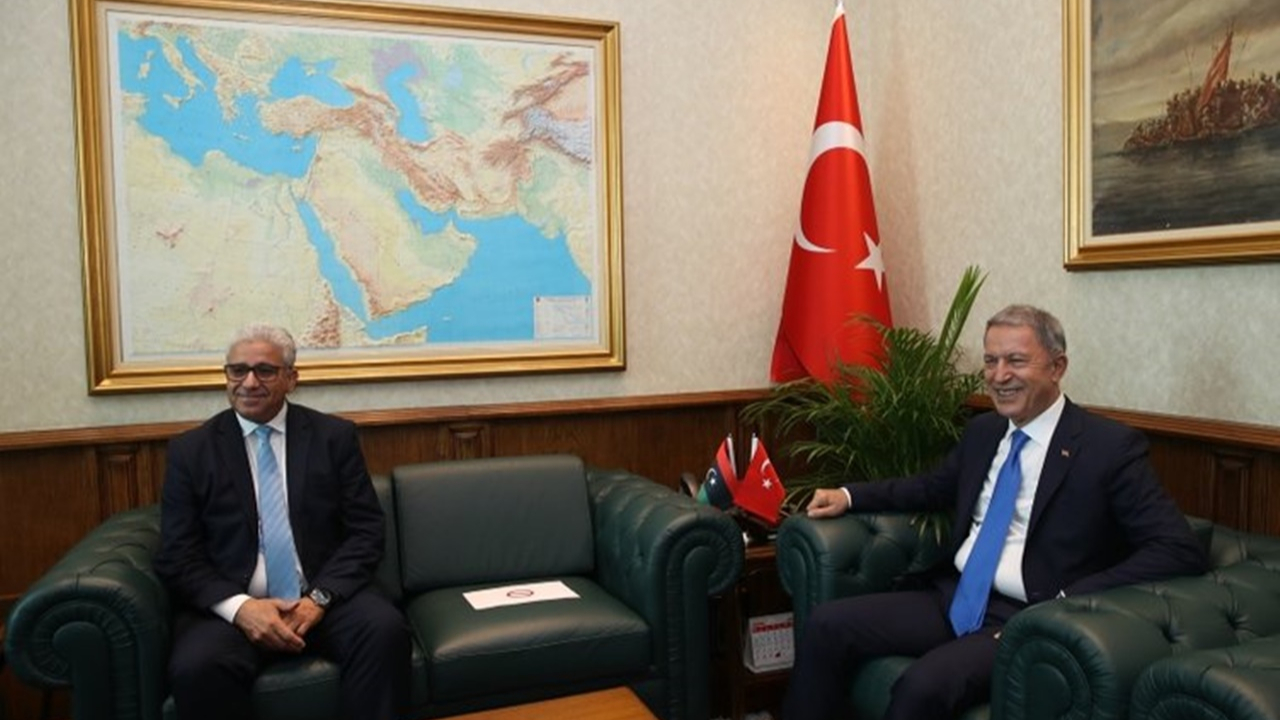 Akar ve Libya İçişleri Bakanı Başağa kritik görüşmede