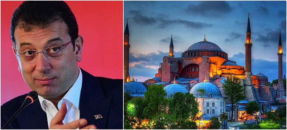 İmamoğlu'nun tercihi yine Ayasofya olmadı