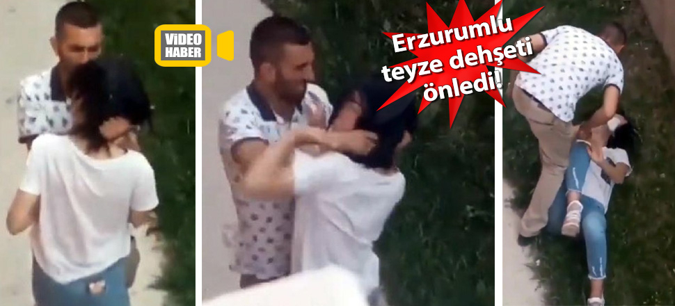 Erzurum'da şok görüntü! Sokak ortasında darbetti, müdahale edenlere ‘sana ne’ dedi