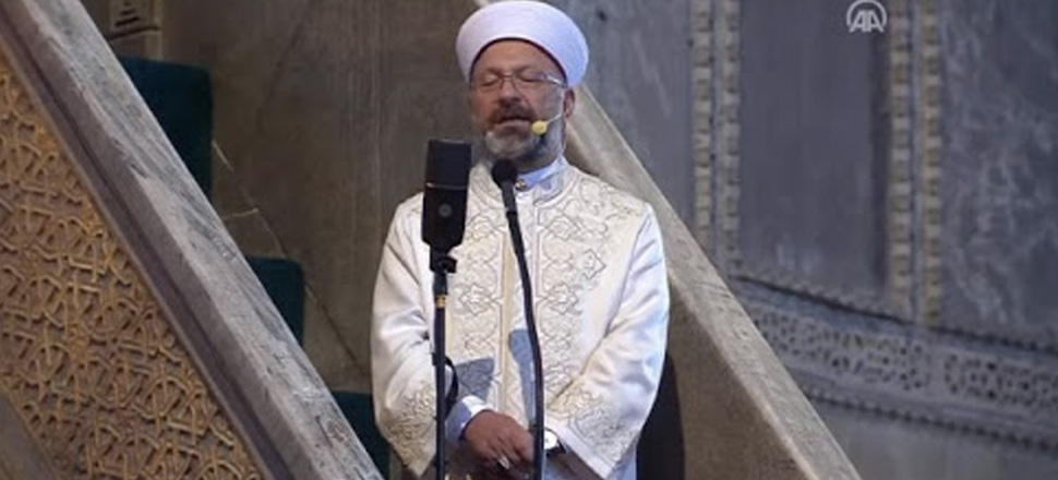 Diyanet İşleri Başkanı Ali Erbaş: Ulu mabedin sessizliği sona eriyor