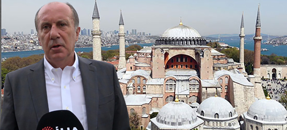 Muharrem İnce Ayasofya'ya yola çıktı