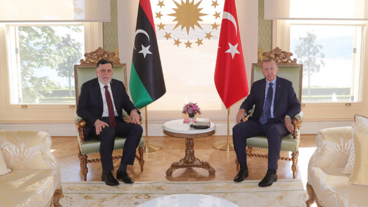 Erdoğan, Sarraj'ı kabul etti