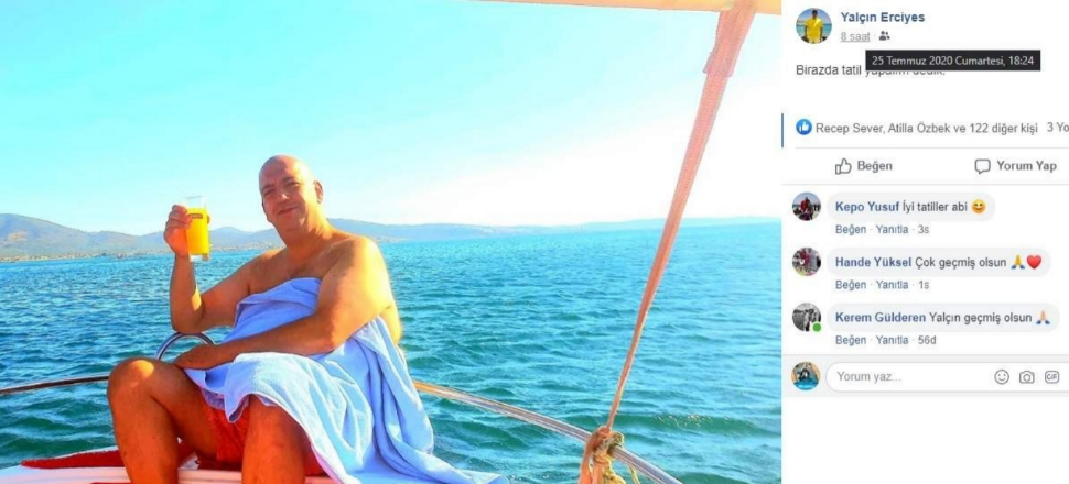 Antrenör Yalçın Erciyes, denizde dehşeti yaşadı