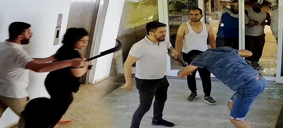 Turistik oteli tahrayla bastılar!