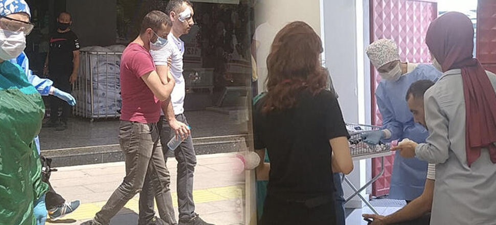 Kocaeli'de maske takmasını isteyen mağaza müdürünü dövdü