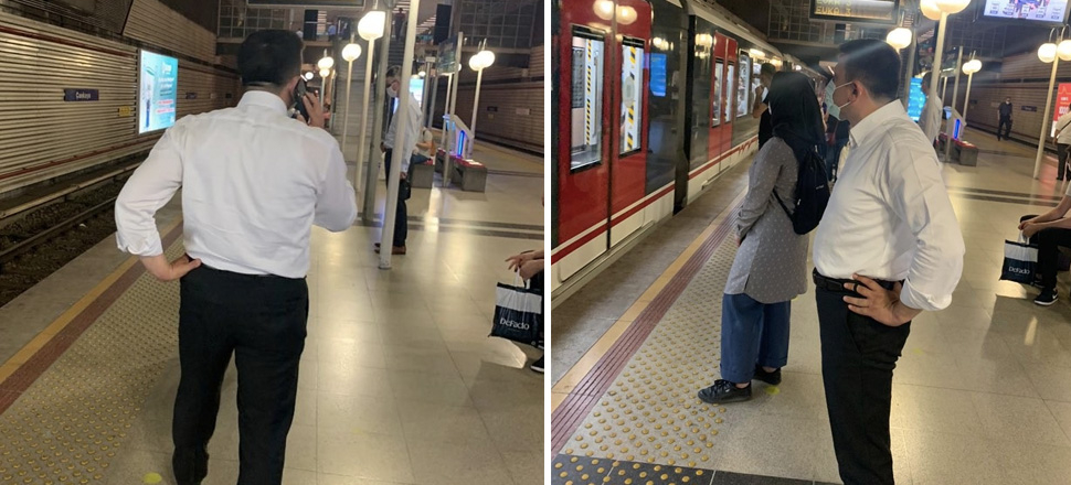 AK Parti Milletvekili Dağ’ın metrodaki fotoğrafları sosyal medyada olay oldu