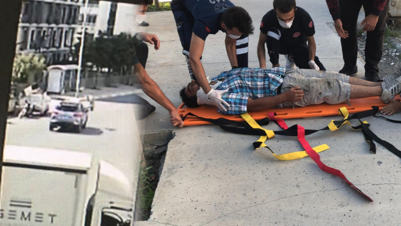 Esenyurt’ta lüks otomobil çöp toplayıcısına çarptı!