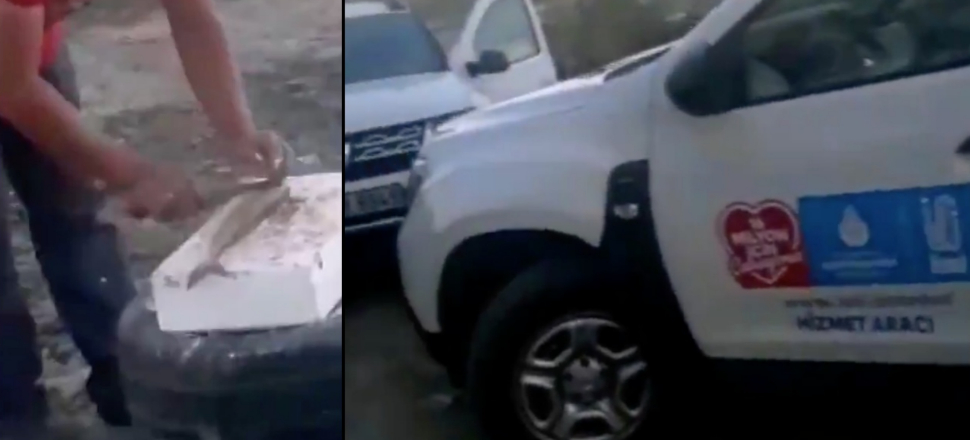 İBB aracıyla balık tutmaya gittiler!