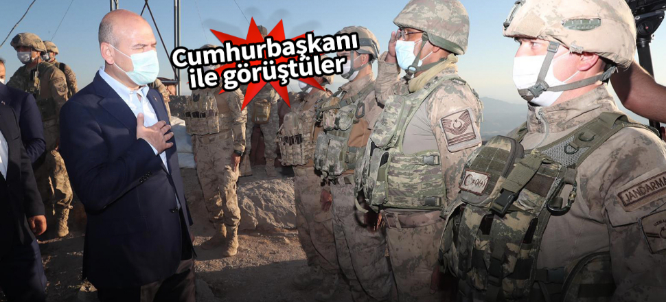 Bakan Soylu, bayrama Mehmetçik'in yanında girdi