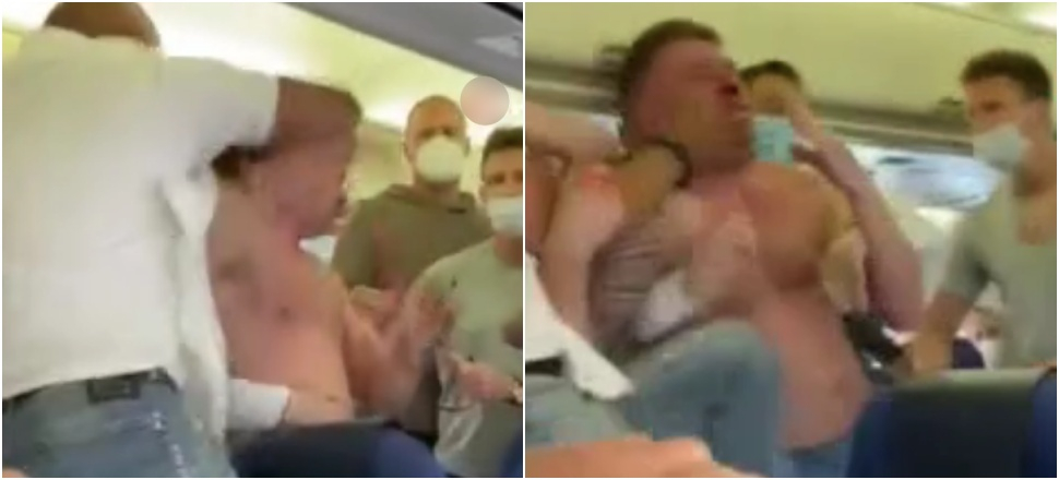 Maske takmayan 2 yolcuyu dövdüler
