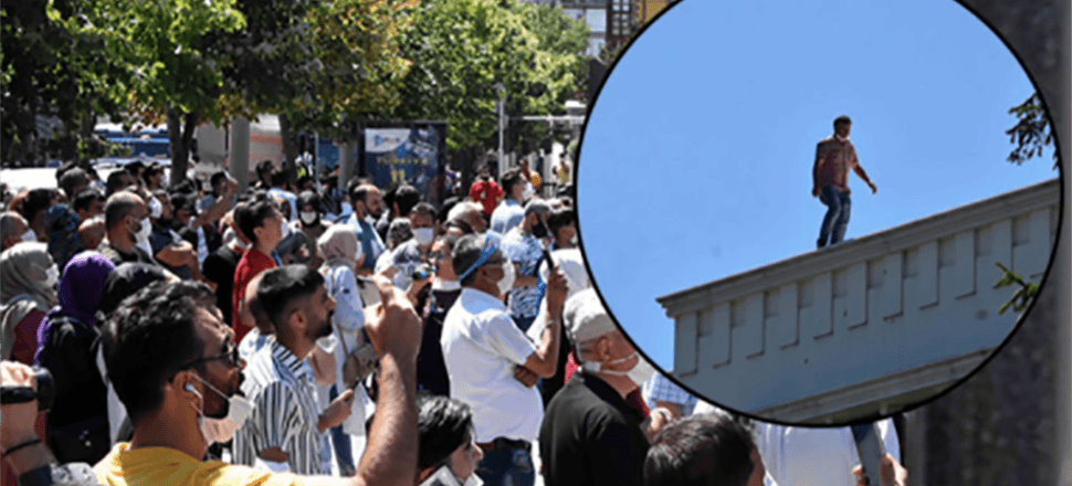 İntihar girişimi sosyal mesafeyi unutturdu