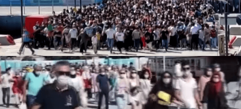 Bayramdan geriye kalan şaşkınlık yaratan 'vapur koşusu' görüntüsü