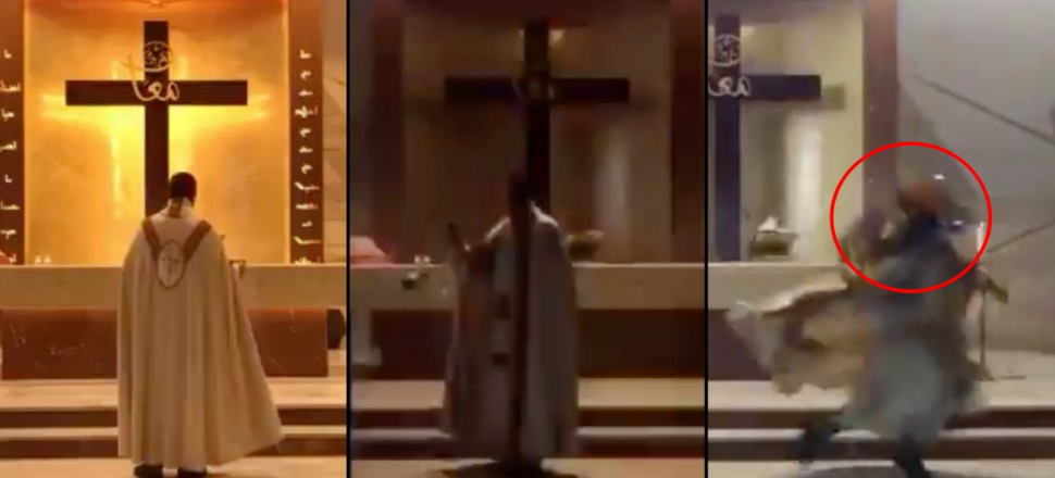 Beyrut'taki patlama kilise canlı yayınında