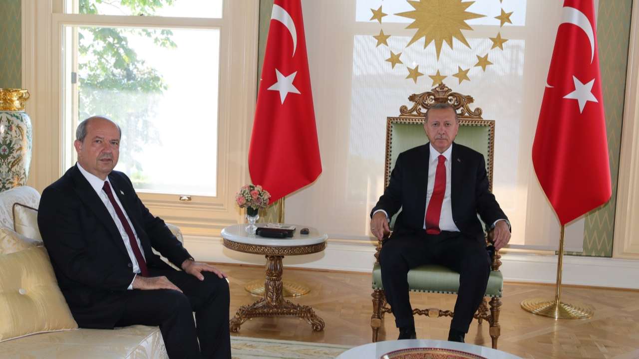 Cumhurbaşkanı Erdoğan, KKTC Başbakanı'nı kabul etti