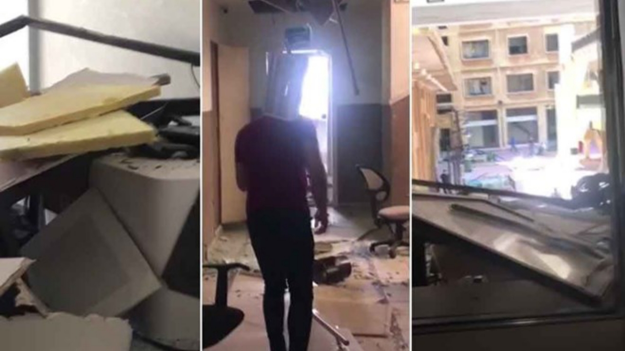 Beyrut'taki THY ofisinde büyük hasar