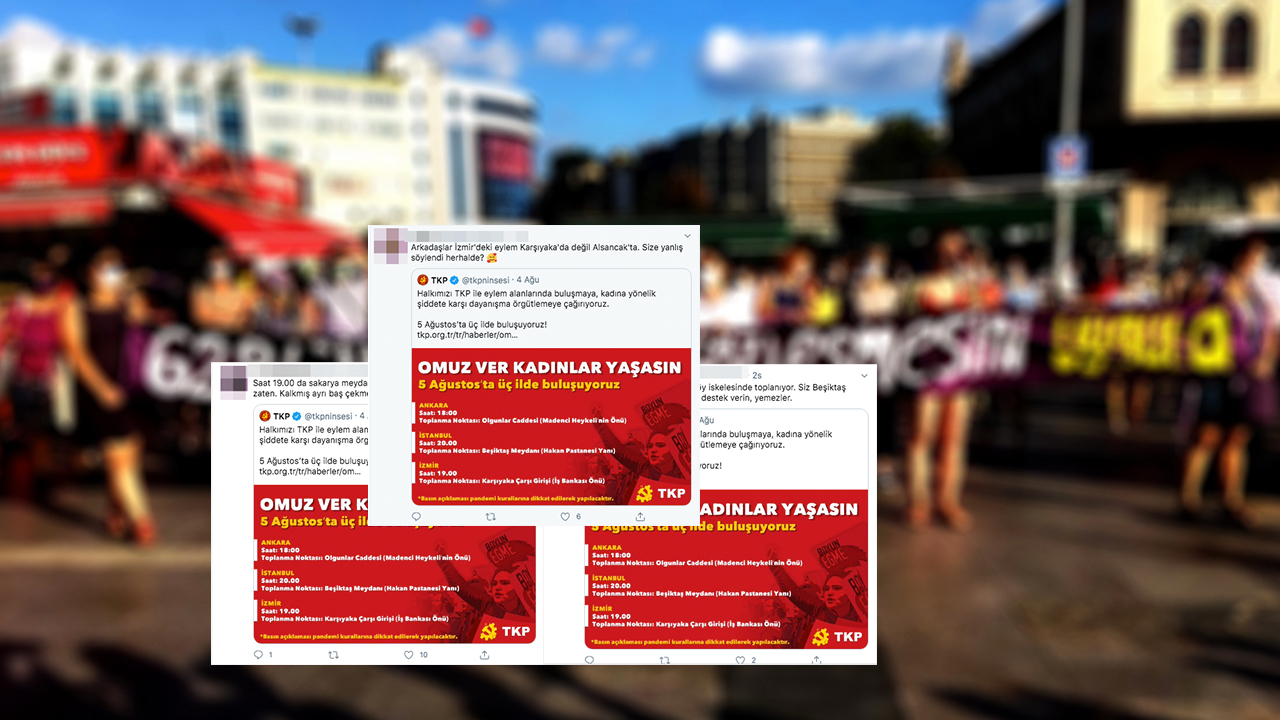 Kadın örgütlenmelerden TKP'ye 'bölücülük' tepkisi