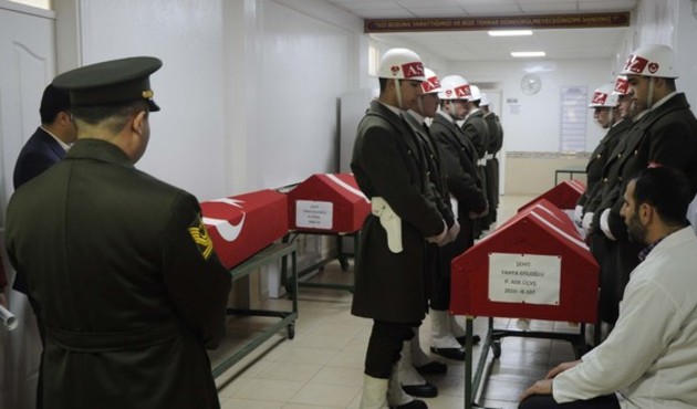 El Bab şehitlerine dualarla veda...