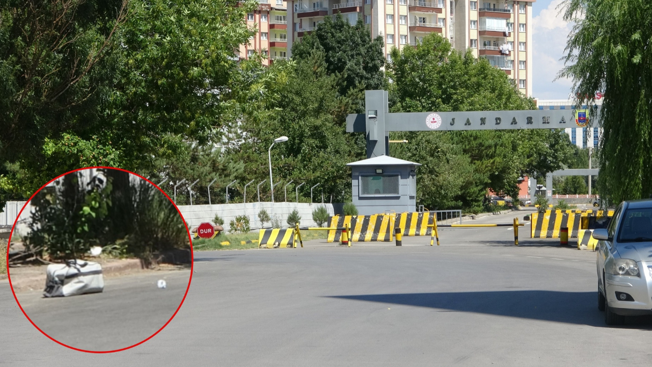 Jandarma binası önünde hareketli dakikalar