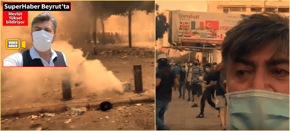 SuperHaber muhabiri çatışmanın ortasında kaldı
