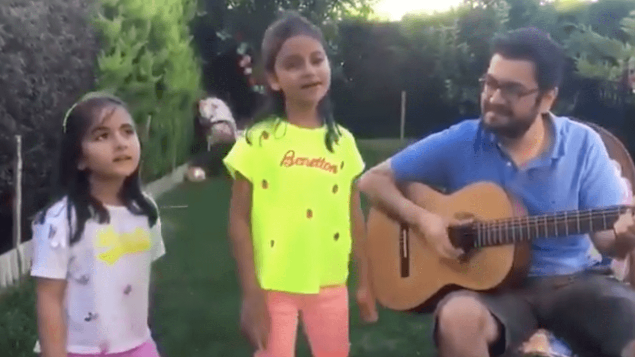 Emre Gönlüşen'in kızları ile son şarkısı