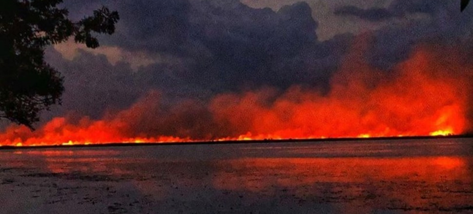 Samsun'da korkutan yangın