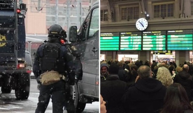 İsveç'te tren istasyonunda bomba alarmı!