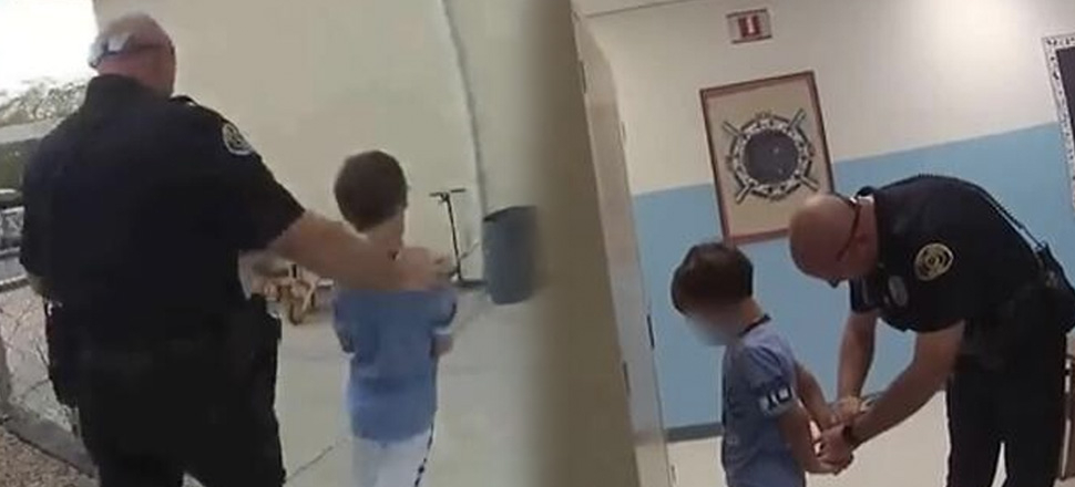 ABD polisinden engelli çocuğa ters kelepçe!