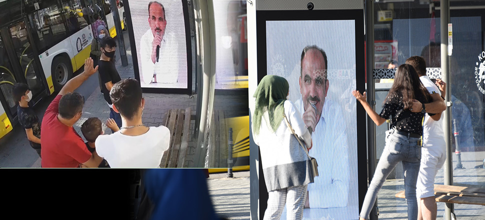 Konya Büyükşehir Belediye Başkanı Altay, Kovid-19 tedbir denetimini duraktan canlı yayınla yaptı