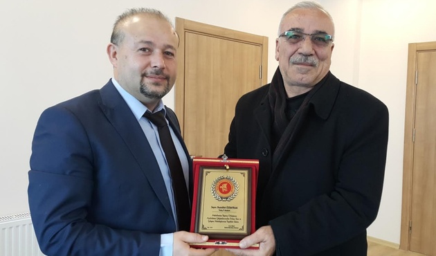 VEDAŞ'a teşekkür plaketi!