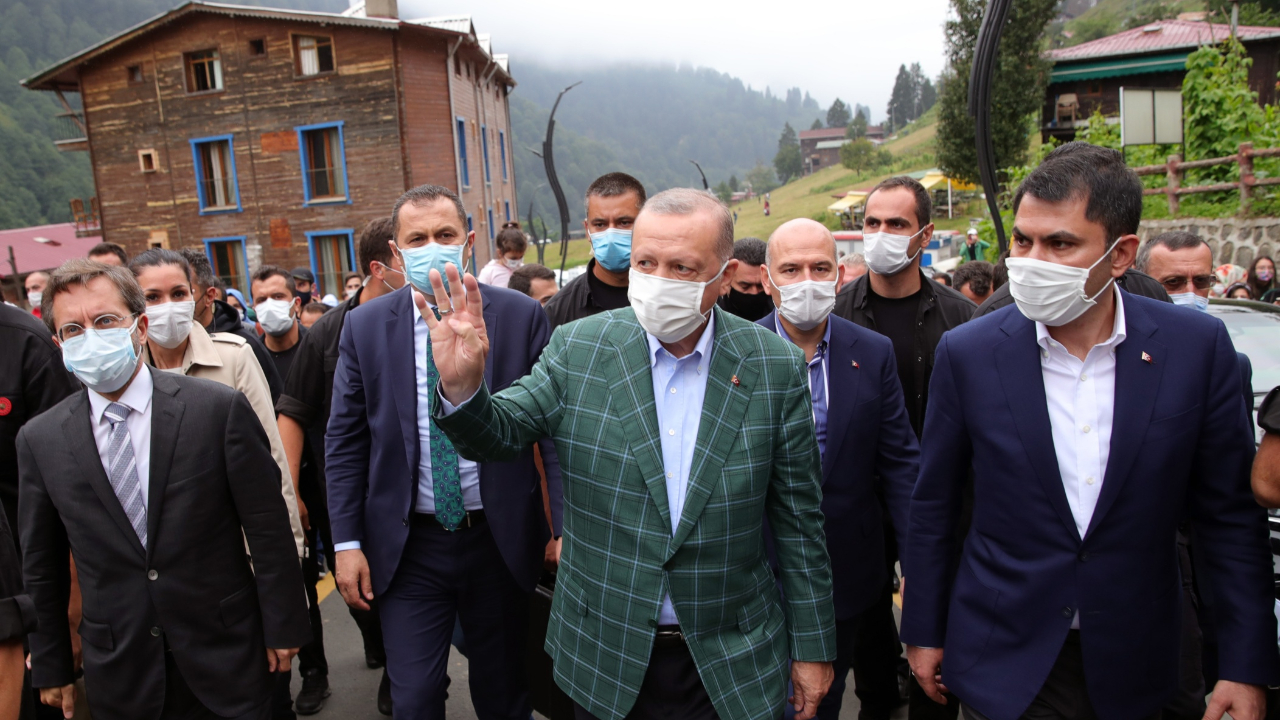 Cumhurbaşkanı Erdoğan Ayder Yaylası'nda