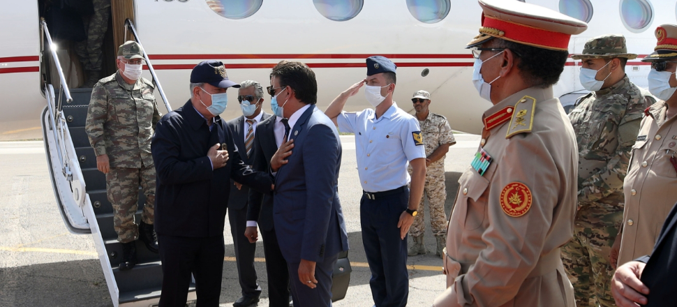Bakan Akar ve Genelkurmay Başkanı Güler Libya'da