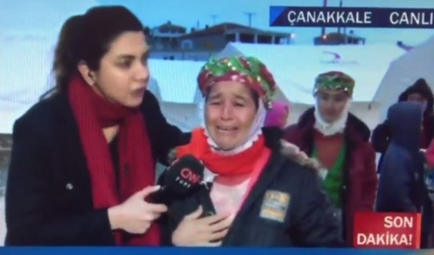Canlı yayında deprem anı: Büyük korku yaşadılar / VİDEO