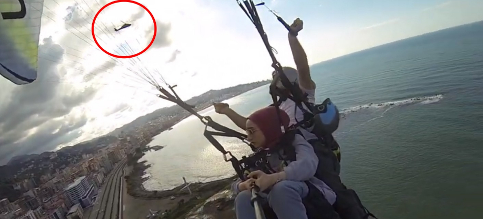 Helikopteri görünce neye uğradığını şaşırdı!