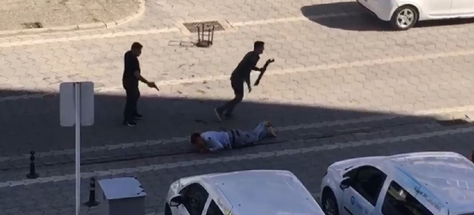 Samsun'daki cinayet anı kamerada