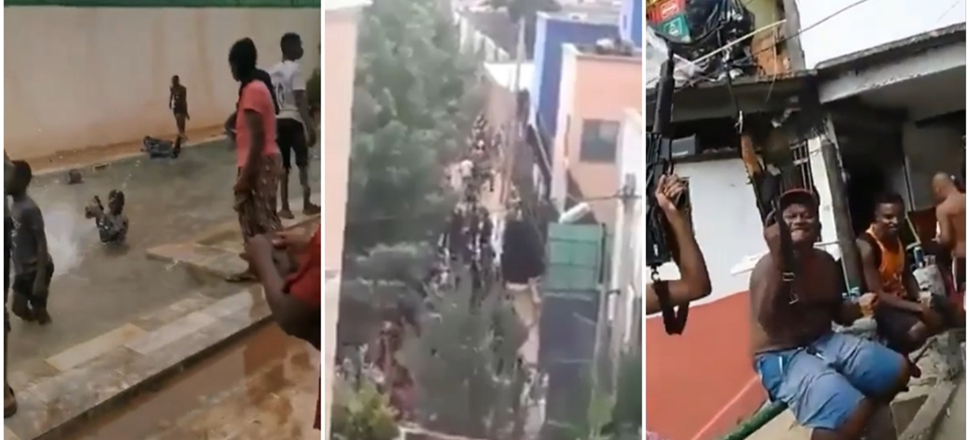 Devlet başkanının evini yağmaladılar