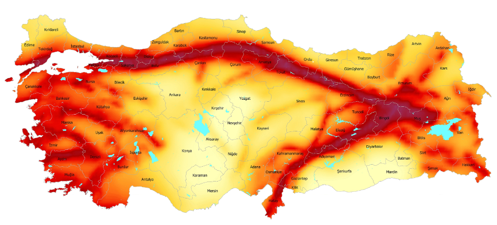 Türkiye her yıl 2.5 santimetre kayıyor