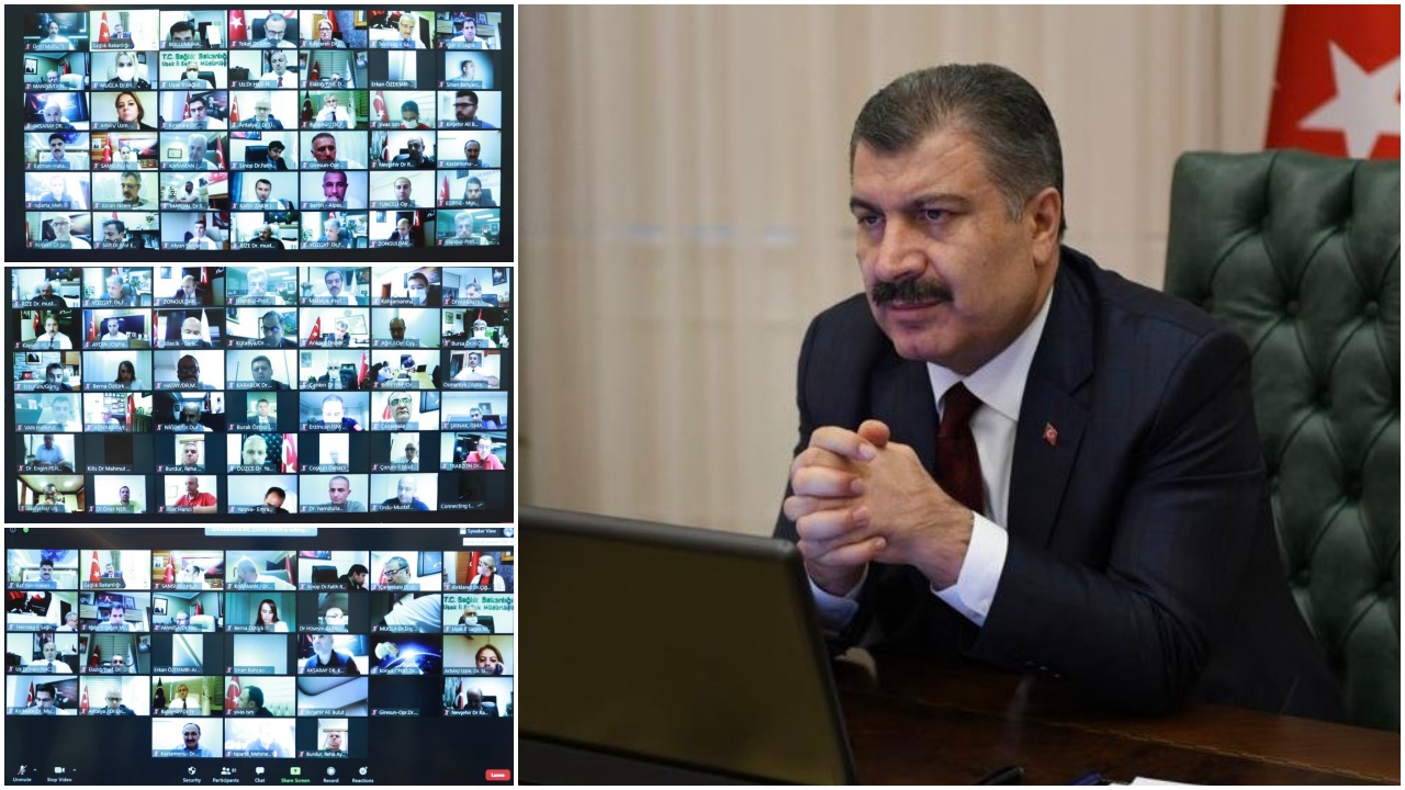Koca 81 il sağlık müdürü ile tedbirleri görüştü
