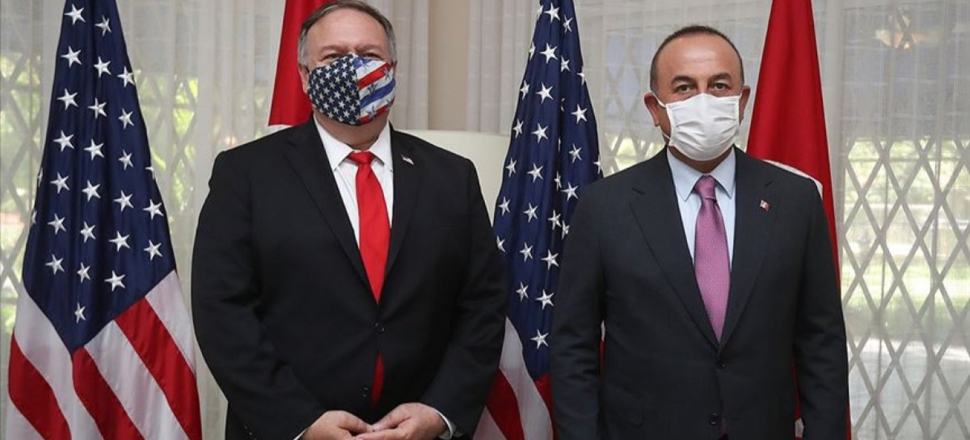 Pompeo'yla görüşen Çavuşoğlu'ndan Biden'a sert sözler