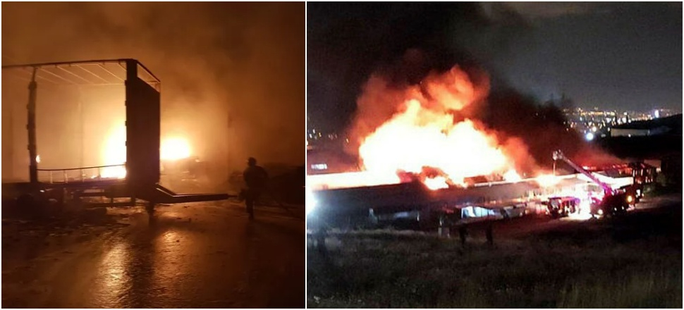 Ankara'da kargo deposunda yangın çıktı!