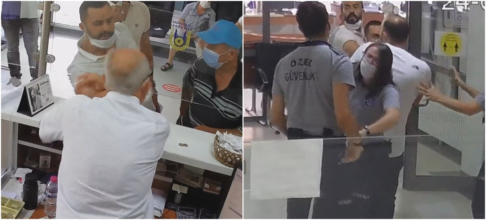 Tokat attı, yumrukladı, camları kırdı...