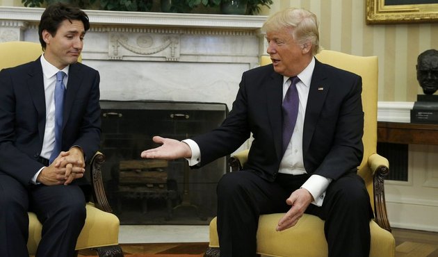 Trump-Trudeau tokalaşması