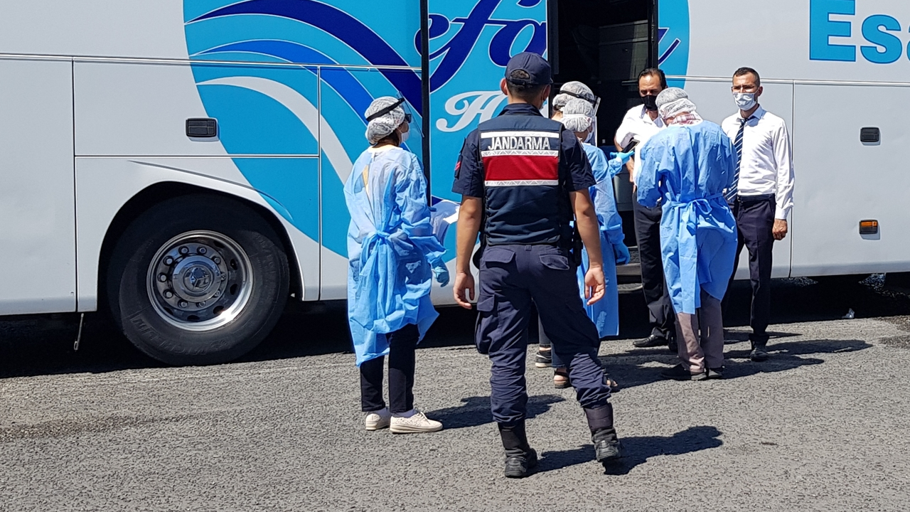 Yolcu otobüsünde seyahat ederken yakalandı