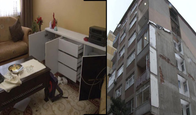 Çökme tehlikesi var diyerek boşaltılan binanın tamamı soyuldu
